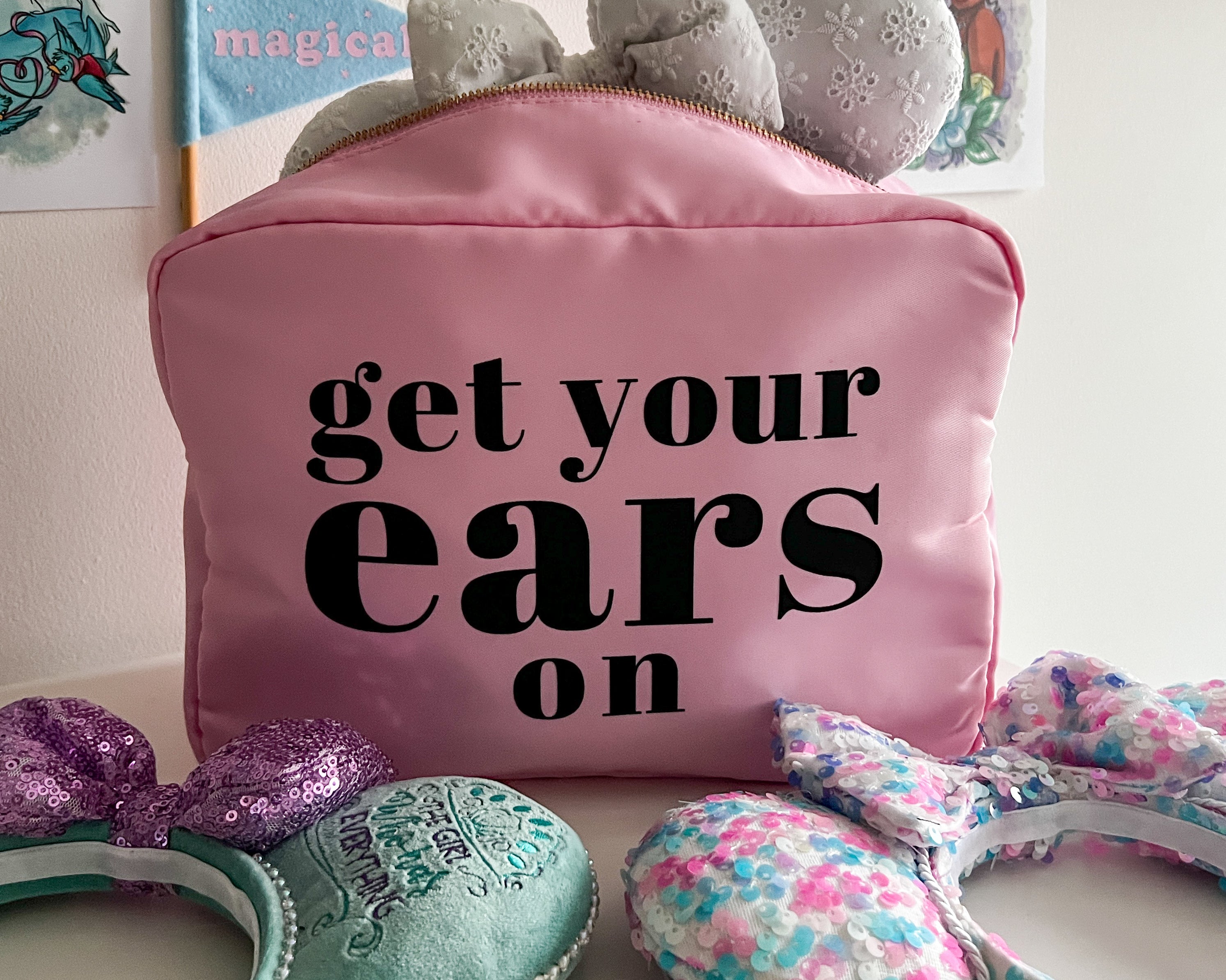 Ear Travel Bag - Pink