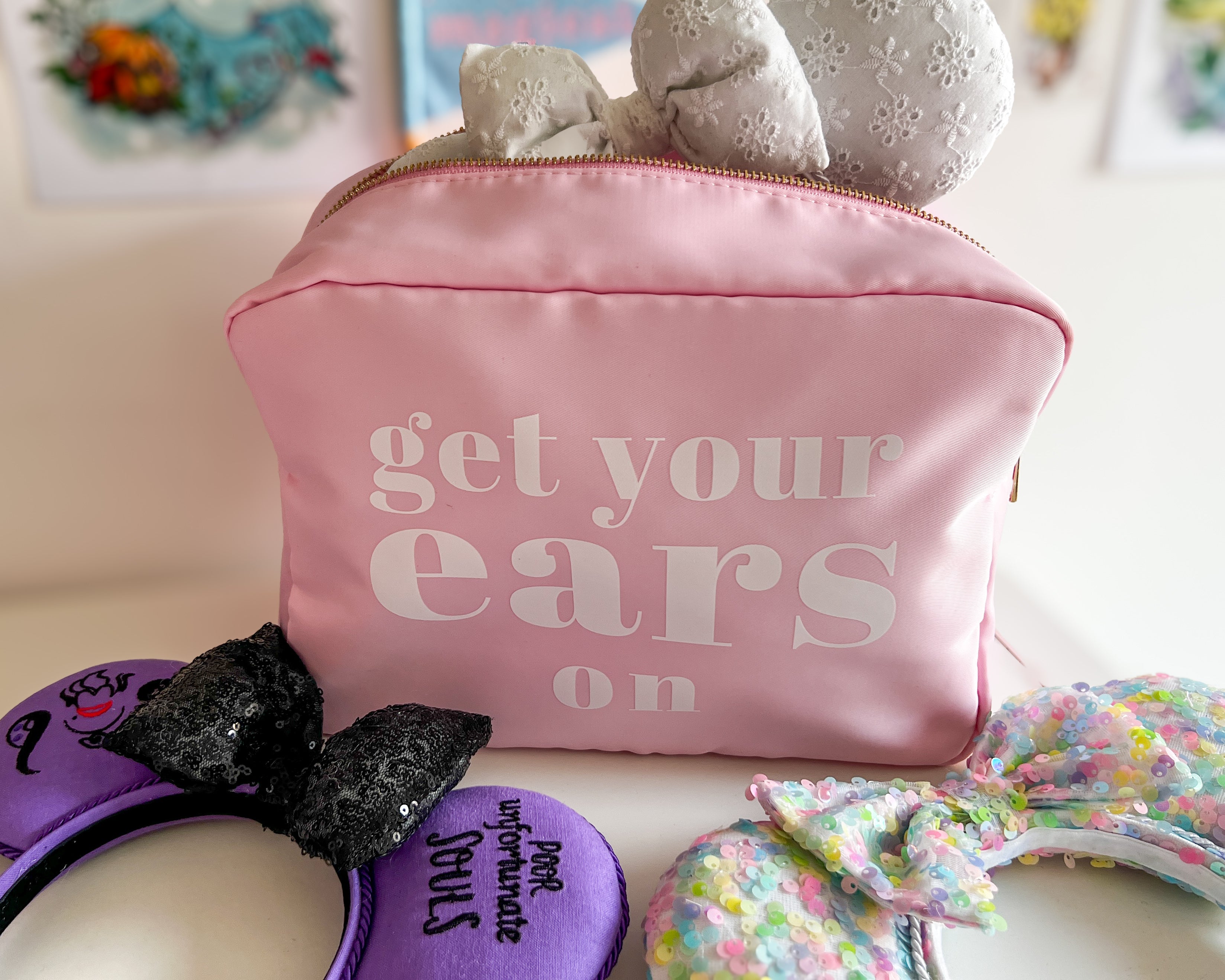 Ear Travel Bag - Pink