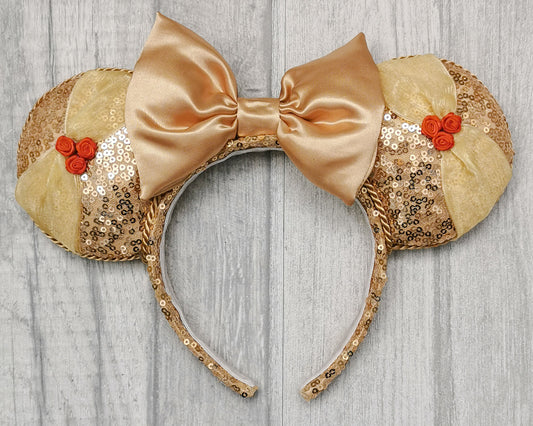Ballroom Princess Minnie Mouse Ears Belle Beauty and the Beast Inspired