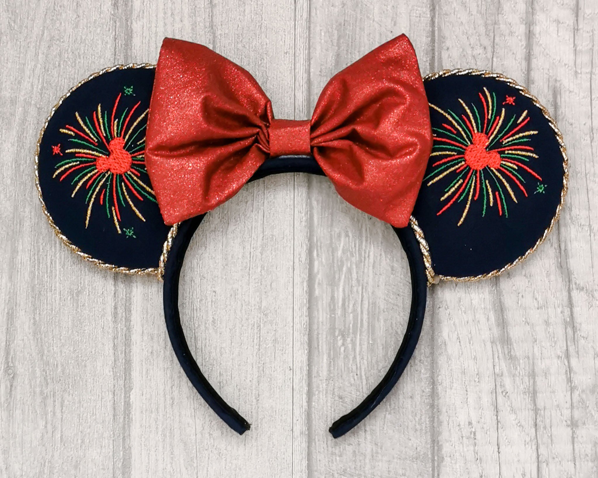 Christmas Fireworks Minnie Mouse Ears