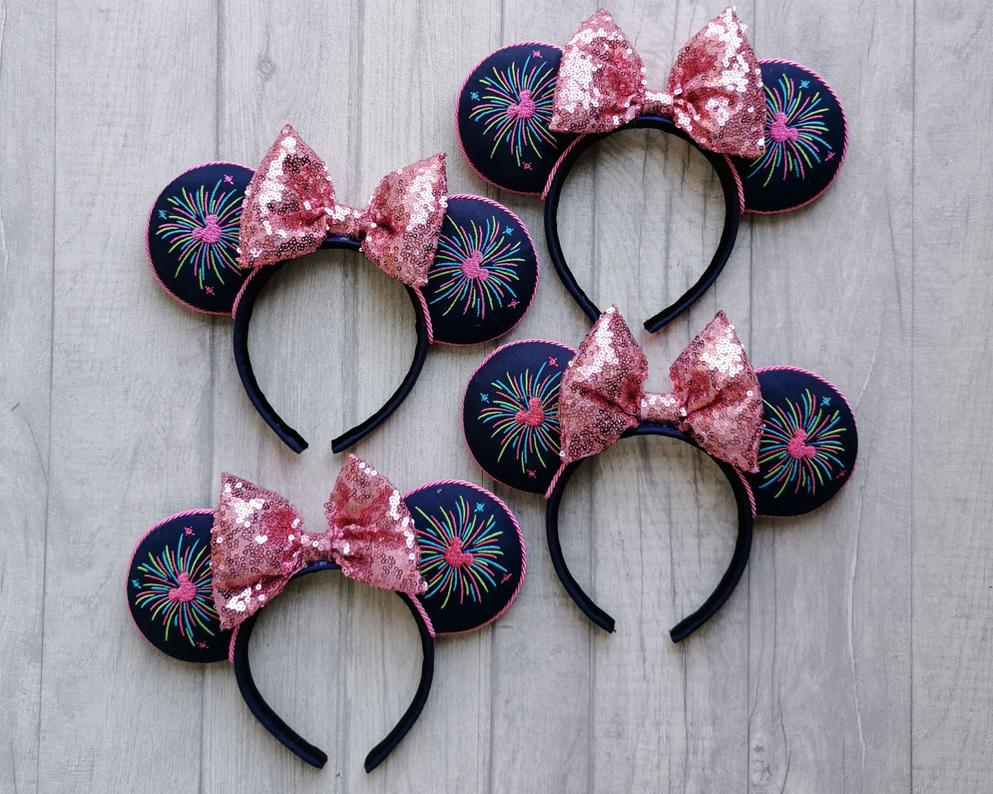 Fireworks Minnie Mouse Ears Happily Ever After Enchantment Harmonious Illuminations Epcot Forever Wishes