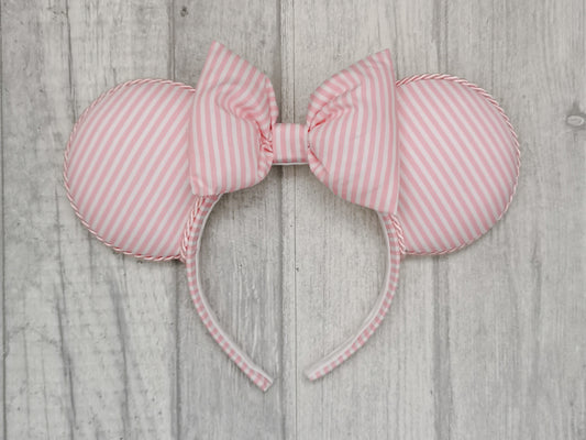 Pink Candy Stripe Mouse Ears