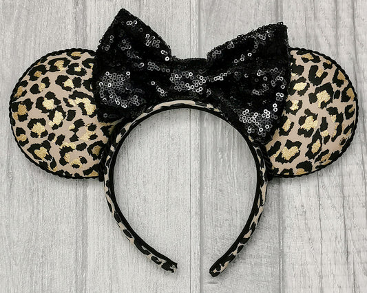 Leopard Print Minnie Mouse Ears Animal Print
