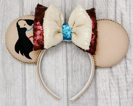 Pocahontas Inspired Minnie Mouse Ears