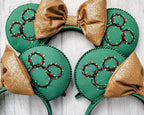 Mickey Christmas Lights Wreath Minnie Mouse Ears