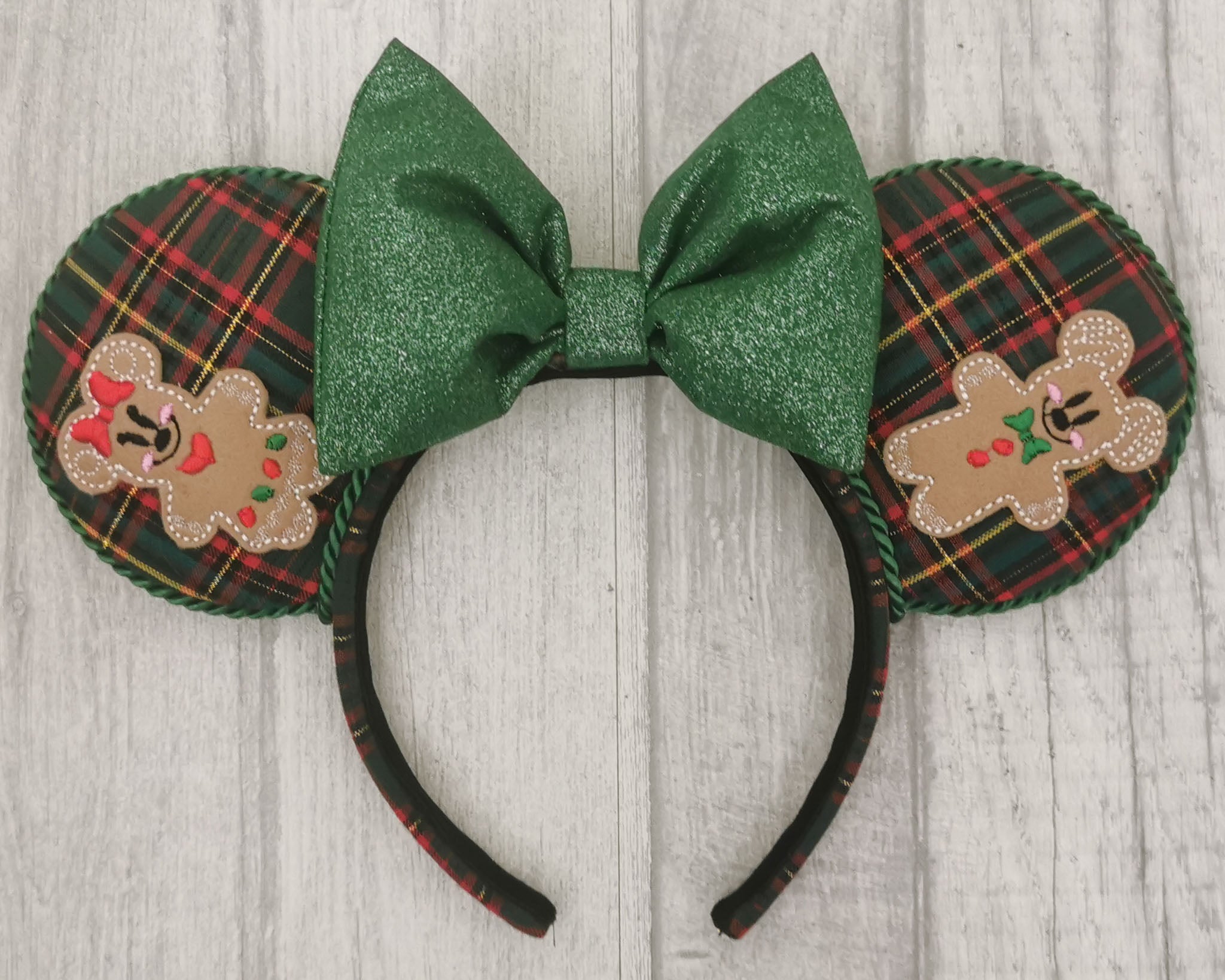Mr & Mrs Gingermouse Minnie Mouse Ears Mickey and Minnie Gingerbread Christmas