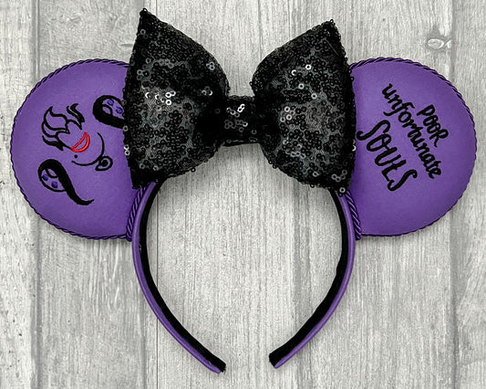 Sea Witch Ursula Inspired Minnie Mouse Ears