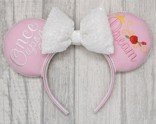 Sleeping Beauty Princess Aurora Inspired Minnie Mouse Ears