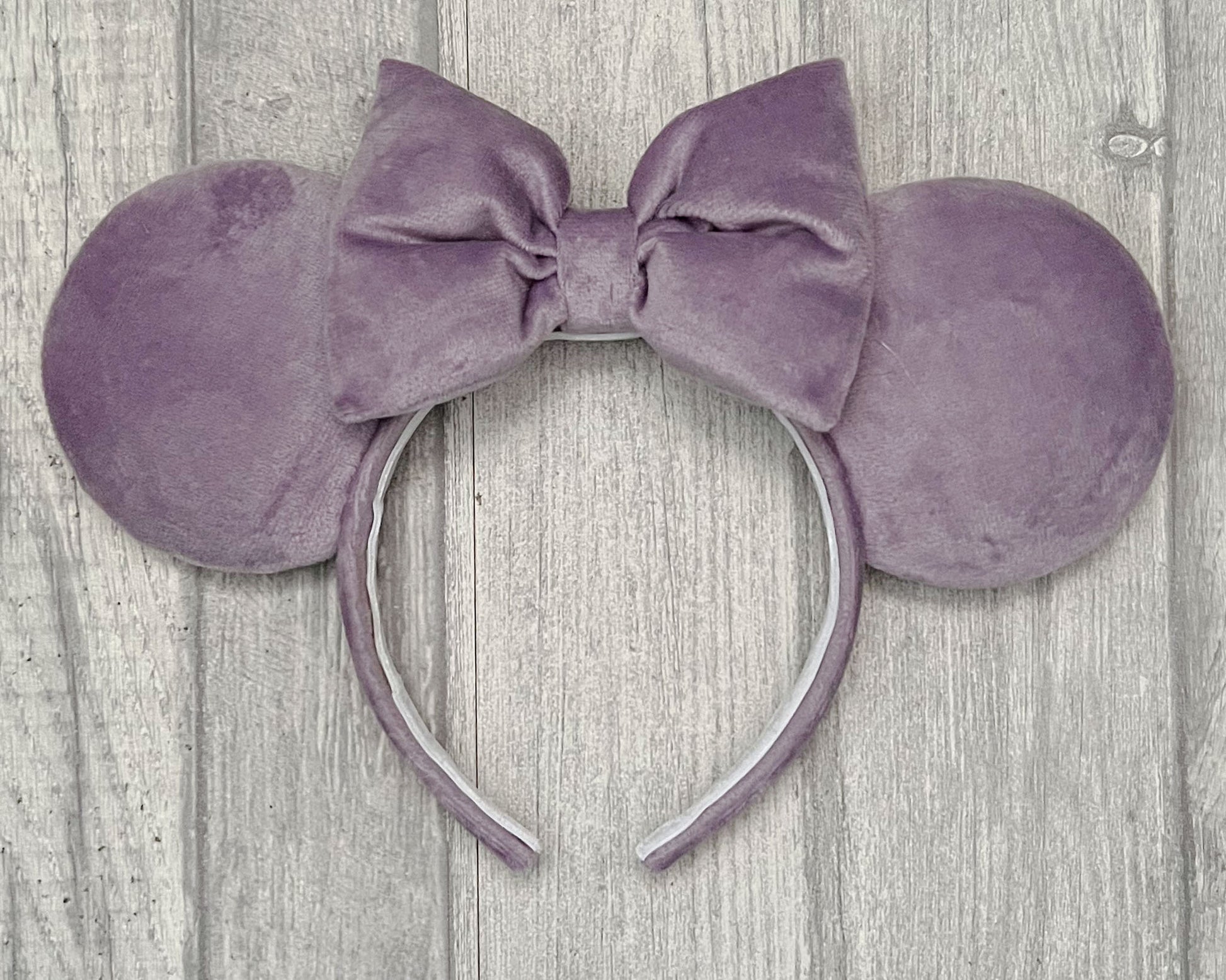 Lavender Velvet Minnie Mouse Ears Lilac Purple